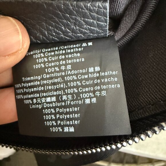 HUGO BOSS Morval_S All Leather Zip Env_O Bag 50517985 Black - Picture 8 of 16